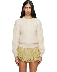 Isabel Marant - Jenia Openwork Mohair Knit Sweater - Lyst