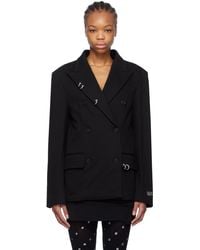 we11done - Pierced Jersey Blazer - Lyst