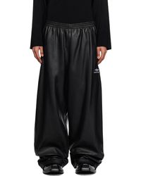 Balenciaga - 3b Sports Icon Leather Pants - Lyst