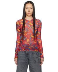 JW Anderson - レッド プリント 長袖トップス - Lyst