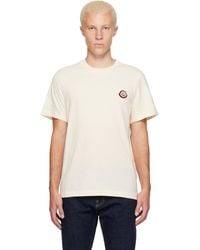 Moncler - Off- Logo Cotton Jersey T-Shirt - Lyst