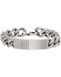 HUGO - Chain Cuff Logo Bracelet - Lyst
