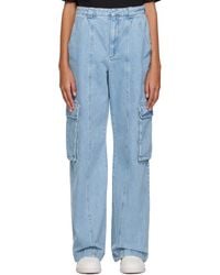 Axel Arigato - Blue Patch Cargo Jeans - Lyst