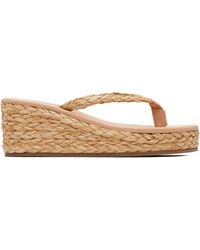 Ancient Greek Sandals - Etheria Low Wedge Heeled Sandals - Lyst