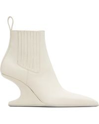 Rick Owens - Off- Concordians Runway Ankle Sharp Boots - Lyst
