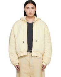 Lu'u Dan - Pull À Capuche Rembourré Blanc Cassé - Lyst