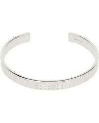 MM6 by Maison Margiela - Numeric Minimal Signature Cuff Bracelet - Lyst