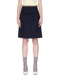 ShuShu/Tong - Bow Detail Straight Midi Skirt - Lyst