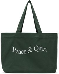 Museum of Peace & Quiet - Museum of peacequiet cabas vert à logo - Lyst