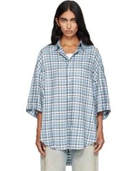 Acne Studios - Checked Flannel Shirt - Lyst