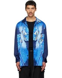 Y-3 - Satin Graphic 'Dragon' Shirt - Lyst