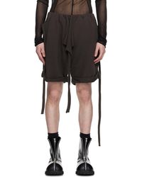 OTTOLINGER - ブラウン Otto Rolled トラック ショートパンツ - Lyst