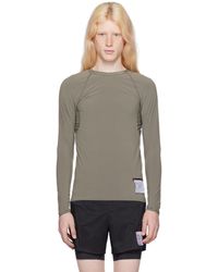Satisfy - Taupe Base Layer Long Sleeve T-shirt - Lyst
