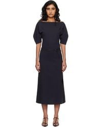 Lemaire - Off Shoulder Midi Dress - Lyst