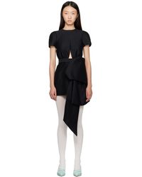 ShuShu/Tong - Bowknot Patchwork Minidress - Lyst
