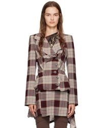 Vivienne Westwood - レッド&グレー Drunken テーラードジャケット - Lyst
