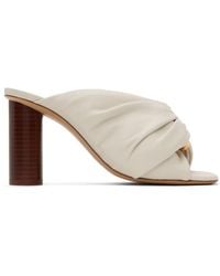 JW Anderson - White Corner Leather Heeled Sandals - Lyst