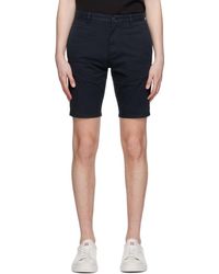 HUGO - Navy Slim-fit Shorts - Lyst