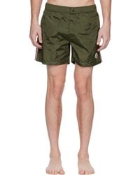 Moncler - Khaki Archivio Urban Swim Shorts - Lyst