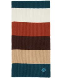 Maison Kitsuné - Multicolor Striped Scarf - Lyst