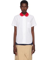 Comme des Garçons - ホワイト Cotton Broad シャツ - Lyst