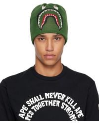 A Bathing Ape Knit Baby Milo Beanie in Black for Men | Lyst