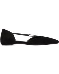 Totême - 'the Suede T-strap' Ballerina Flats - Lyst
