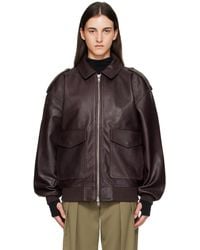 Frankie Shop - Viper Leather Jacket - Lyst