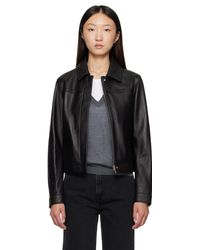 Loulou de Saison - Ascot Leather Jacket - Lyst