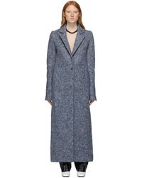 Marina Moscone Manteau bleu U-Haul Blanket