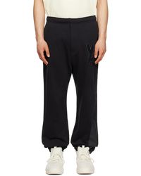 Y-3 - Black Relaxed-fit Sweatpants - Lyst