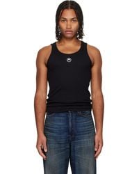 Marine Serre - Moon Logo Ribbed Jersey Tank Top - Lyst