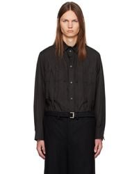 Sacai - Pleated Shirt - Lyst