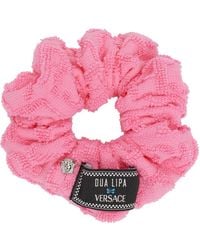 Versace - Pink Dua Lipa Edition Jacquard Scrunchie - Lyst