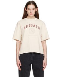 Axel Arigato - Beige 'arigato University' T-shirt - Lyst