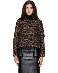 Sacai - Leopard X Nylon Twill Jacket - Lyst