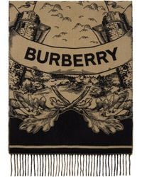 Burberry - Reversible Ekd Cashmere Scarf - Lyst