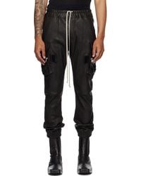 Rick Owens - Concordians Mastodon Leather Cargo Pants - Lyst