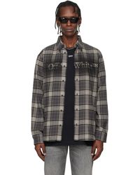 メンズ Off-White c/o Virgil Abloh チェックフランネル シャツ 