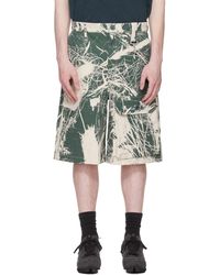 Reese Cooper - Khaki & Off- Duck Canvas Patch Pocket Cargo Shorts - Lyst