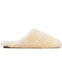 Aeyde - Off- Rega Shearling Slippers - Lyst