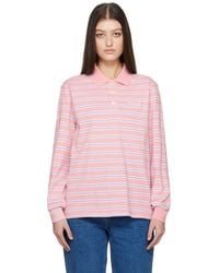 DUNST - Multi Stripe Collared Polo - Lyst