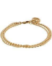 A.P.C. - . Gold Minimalist Bracelet - Lyst
