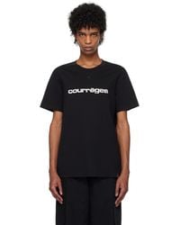 Courreges - ブラック Ac プリントTシャツ - Lyst