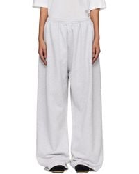 Acne Studios - Fleece Logo Sweatpants - Lyst