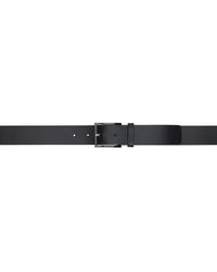 HUGO - Black Reversible Leather Belt - Lyst