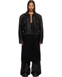 Rick Owens - Concordians Blixa Jumbo Mac Leather Coat - Lyst