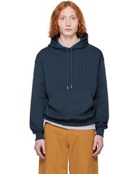 Maison Kitsuné - ネイビー ボールド フォックスヘッド パッチ コンフォート フーディ - Lyst