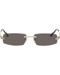 Cartier - Lunettes De Soleil Dorées - Lyst