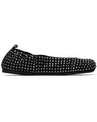 JW Anderson - Black Crystal Ballerina Flats - Lyst